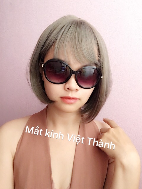 Kính chống nắng nữ form tròn full box như hình
