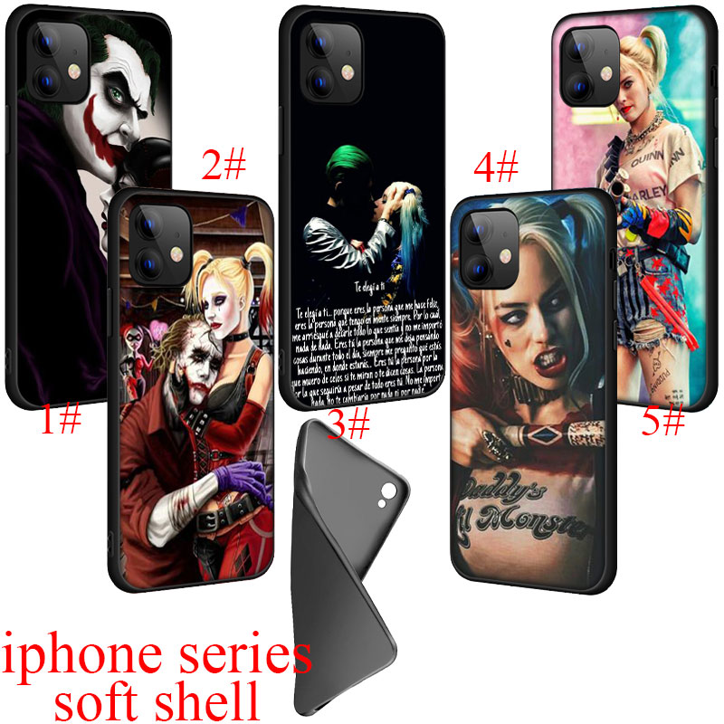 Ốp Lưng Phong Cách Harley Quinn Và Joker Cho Iphone 5 5s 6 6s 7 8 Plus X Se Xr Xs Max