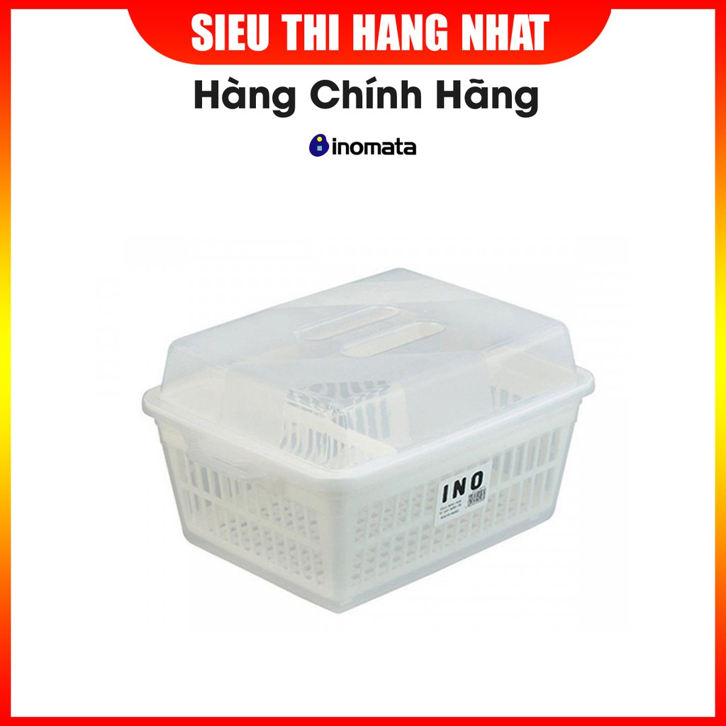 Rổ úp bát đĩa có nắp Inomata