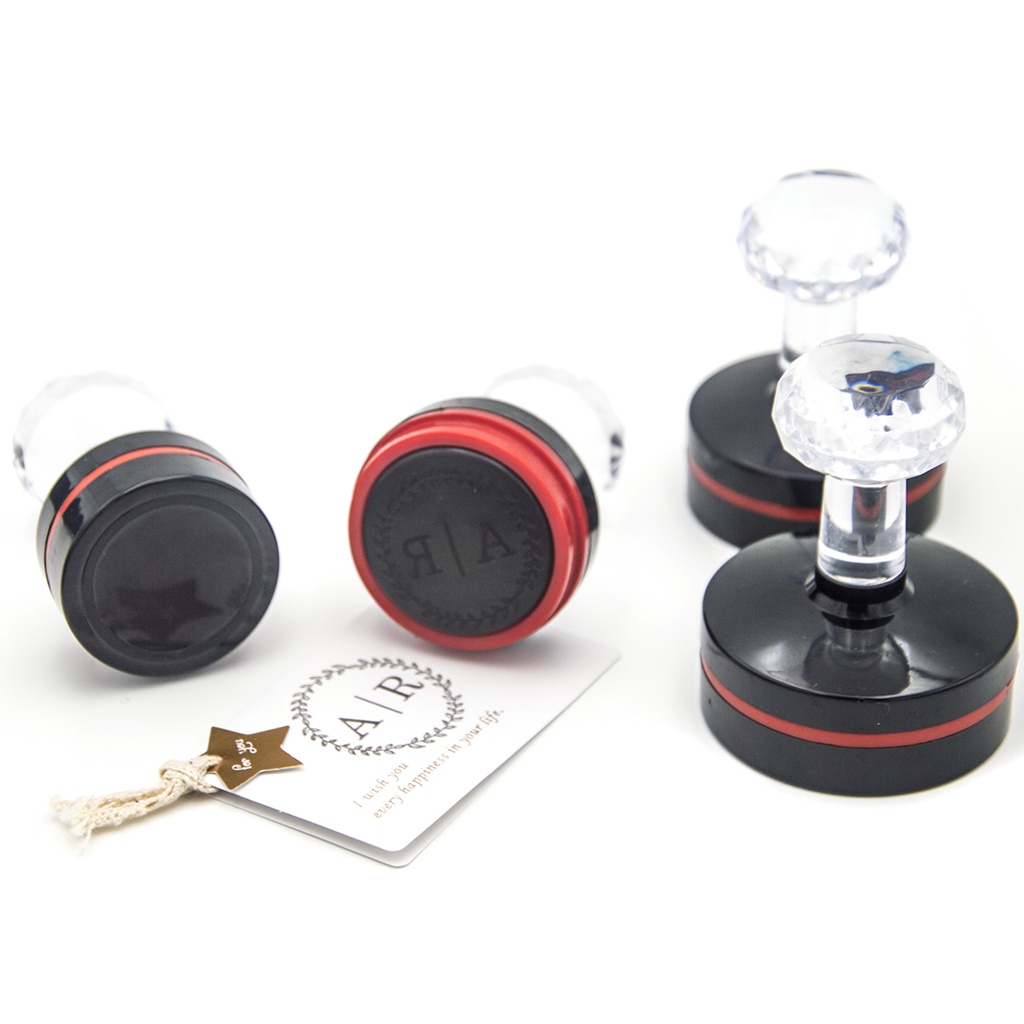 Con Dấu Đóng Sáp Niêm Phong Hình Chữ Nhật/Vuông/Tròn Cảm Ứng Chạm Khắc Tùy Chỉnh