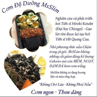 Cơm gạo lứt tím MsSlim