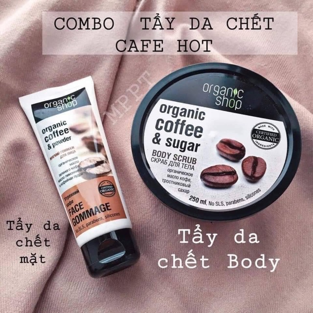 Tẩy da chết body Organic Coffee &amp;Sugar