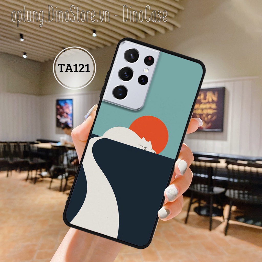 Ốp lưng Samsung S21 - S21 FE - S21 Plus - S21 Ultra - Ốp điện thoại Samsung in hình mèo đơn giản vintage siêu đẹp .