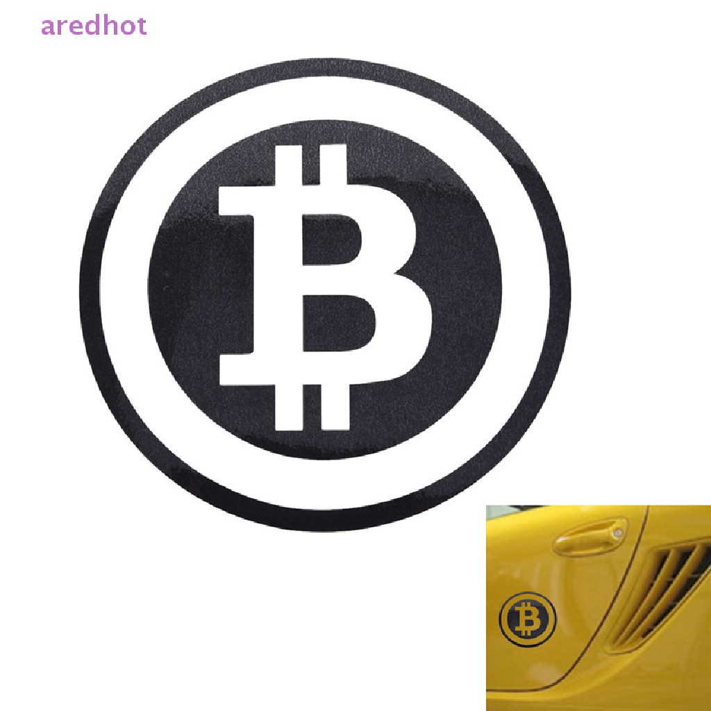 Đề Can vinyl Cỡ Lớn In Chữ Bitcoin Dán Cửa Sổ Xe Hơi Mới