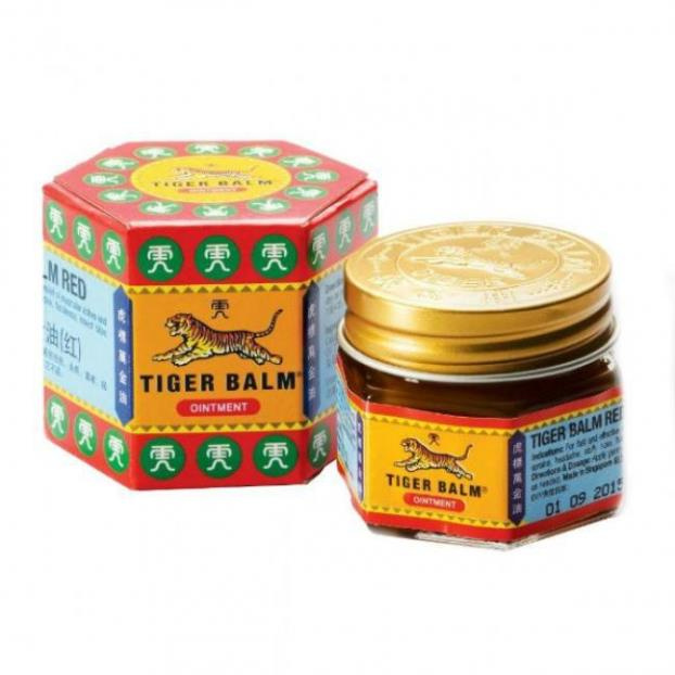 Dầu cù là Tiger Balm Singapore trắng đỏ hộp 20g