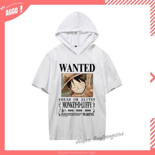 Áo Hoodie Tay Lửng Wanted Truy Nã One Piece, Áo Wanted luffy, Ace, Shanks, Chopper, Nami, Sanji, Zoro
