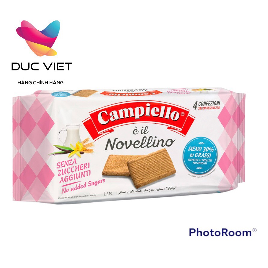 BÁNH QUY CAMPIELLO NOVELLINO ITALIA KHÔNG ĐƯỜNG 350G