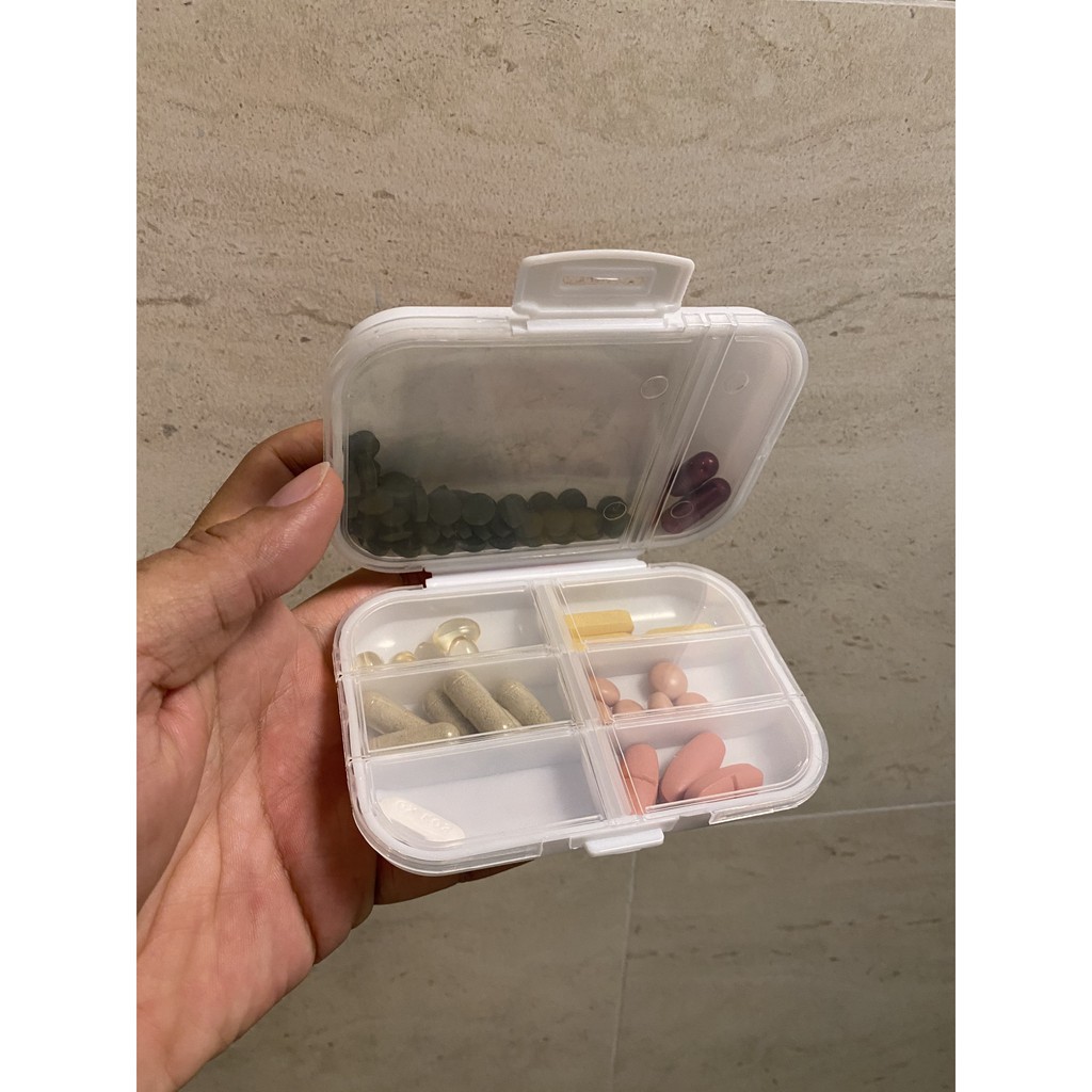 Hộp Đựng Thuốc Chia Ngăn, Hộp Chia Thuốc Nhiều Ngăn, Nhỏ Gọn, Tiện Dụng, Nhựa An Toàn, Giá Rẻ. Kingler 7123