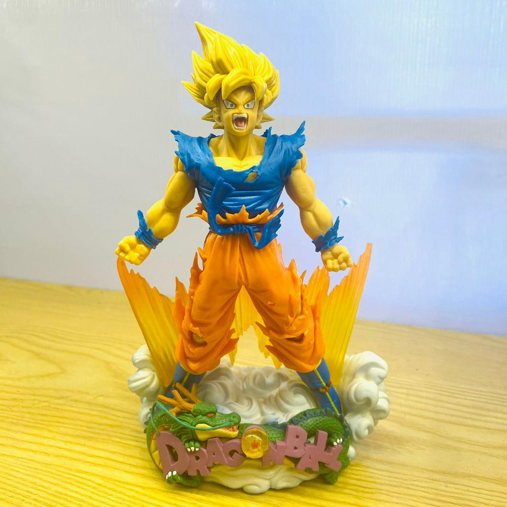 Mô hình DragonBall - Songoku bùng nổ + đế rồng hiệu ứng