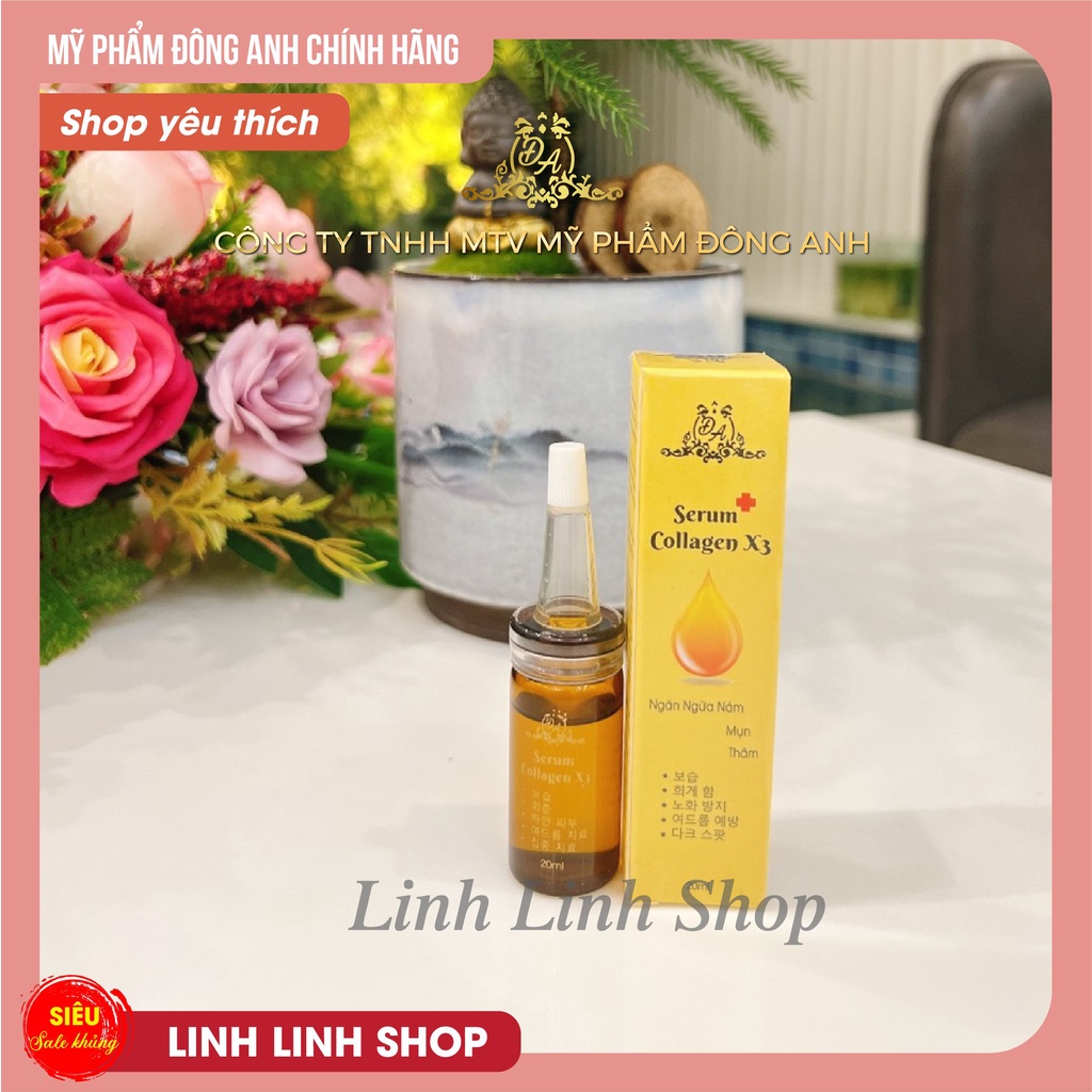 Serum Collagen X3 xóa thâm nám căng bóng da Mỹ Phẩm Đông Anh