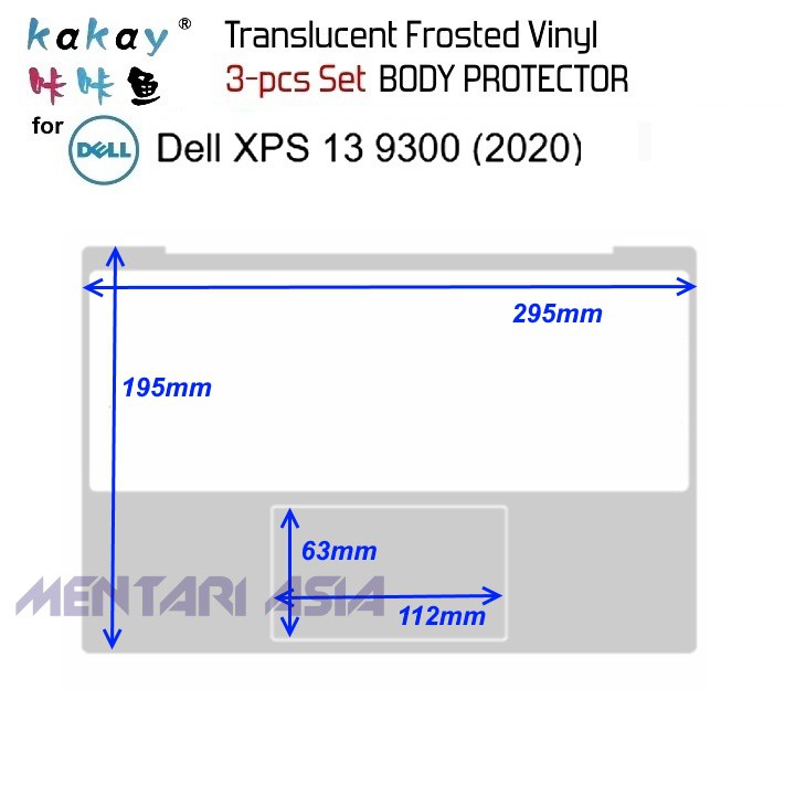 Miếng Dán Bảo Vệ Thân Máy Dell Xps 13 9300 2020