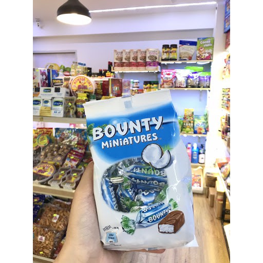 CHOCOLATE NHÂN DỪA TƯƠI BOUNTY MINIATURES 150G