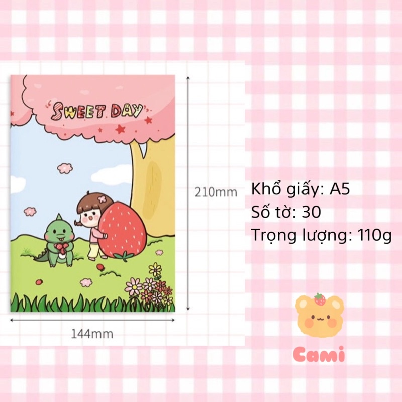 Sổ chiết lưu trữ sticker và washi tape tiện lợi, nhiều màu