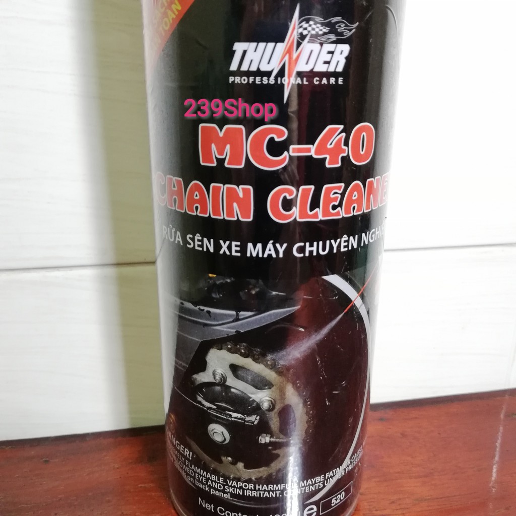 Chai xịt vệ sinh sên xe máy Thunder MC-40 Chain Cleaner