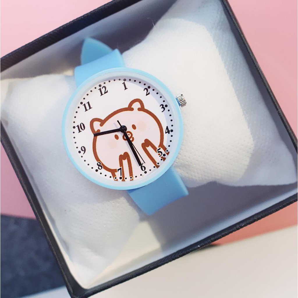 [CỰC ĐẸP] ĐỒNG HỒ NỮ DÂY CAOSU CANDYCAT CHÚ HEO MÁ HỒNG PHONG CÁCH HÀN QUỐC | BigBuy360 - bigbuy360.vn