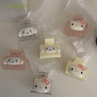 Kẹp tóc càng cua bằng acrylic hình mèo hello kitty / chủ đề hoạt hình phong cách hàn quốc thích hợp cho nữ