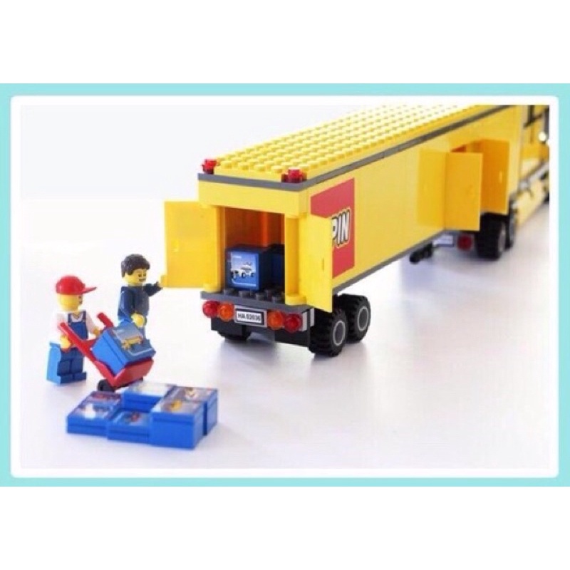 Lego lắp ghép cities 19068 Queen 82036 xếp hình Xe Container vàng vận chuyển hàng hóa 298 mảnh