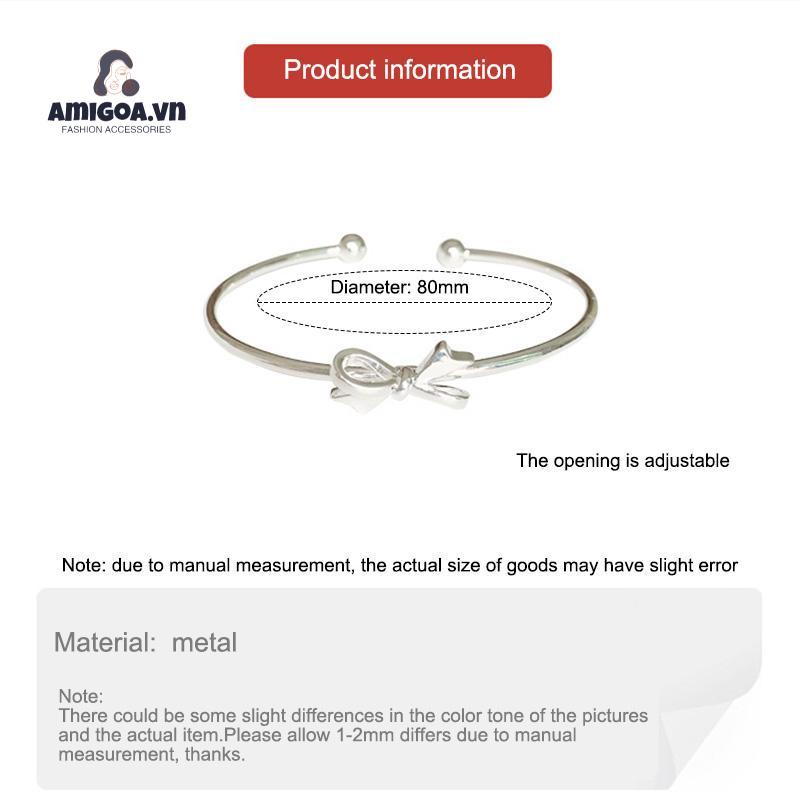 ✨✨Vòng Tay Đính Nơ Cảm Giác Chạm Cao Cấp Thiết Kế Sang Trọng Thời Trang Cho Nữ