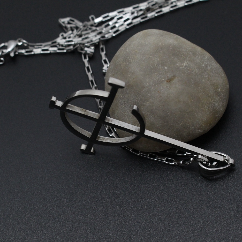 Mô hình nhân vật anime Ghost B.C Vòng cổ mặt biểu tượng Tokyo Ghoul bằng thép không gỉ cho nam