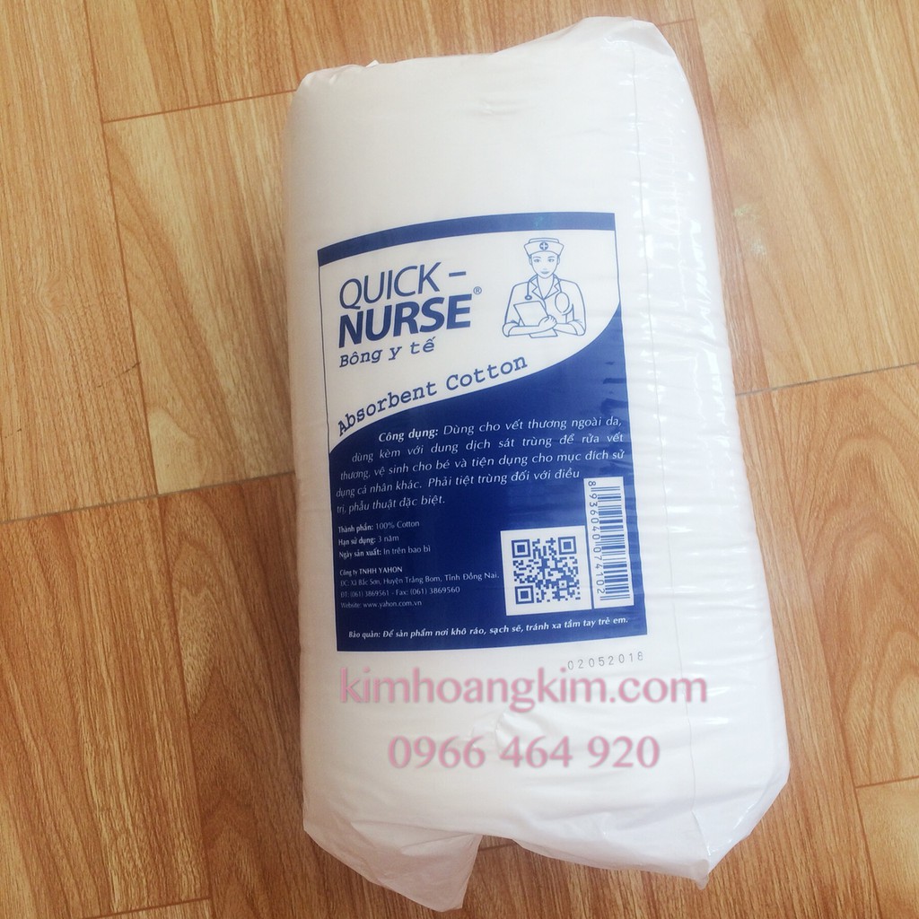 Bông Y Tế Quick Nurse Gói 500G, 1kg