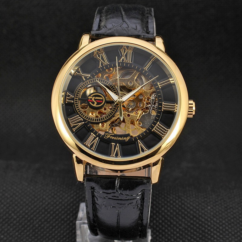 Đồng Hồ Cơ Nam Lộ Máy Forsining Dây Da Cao Cấp Fullbox [Freeship đơn từ 150K] | BigBuy360 - bigbuy360.vn