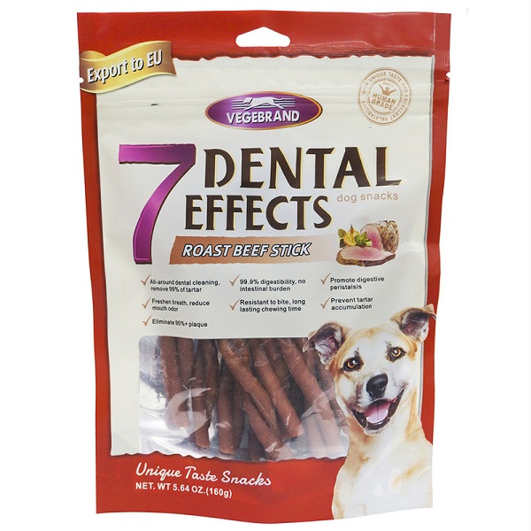 SNACK XƯƠNG GẶM SẠCH RĂNG CHÓ MÈO 7 DENTAL EFFECTS 160G - XƯƠNG GẶM SẠCH RĂNG 7 DENTAL EFFECTS 3 VỊ