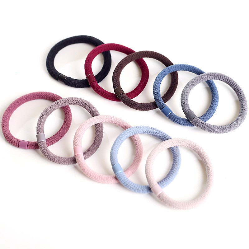 Set 10 dây cột tóc trơn