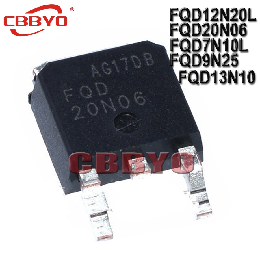 10 Chiếc FQD12N20L Thương Hiệu Mới TO-252 FQD12N20 12N20 FQD20N06 20N06 FQD7N10L FQD7N10 7N10 FQD9N2