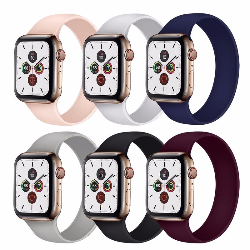 Dây Đeo Từ Silicon Mềm Cho Đồng Hồ Thông Minh Iwatch Series 6 44mm 42mm 38mm 40mm Iwatch Series 6 5 4 3 2 1