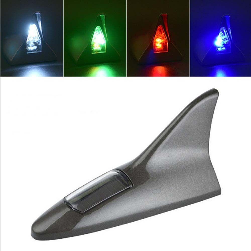 Ăng Ten Vây Cá Mập Có Đèn LED Sử Dụng Năng Lượng Mặt Trời Gắn Đuôi Xe Tải