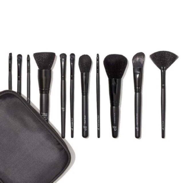 Tách set bộ cọ trang điểm 11 cây e.l.f elf 11 piece brush collection brush set elf studio brush line