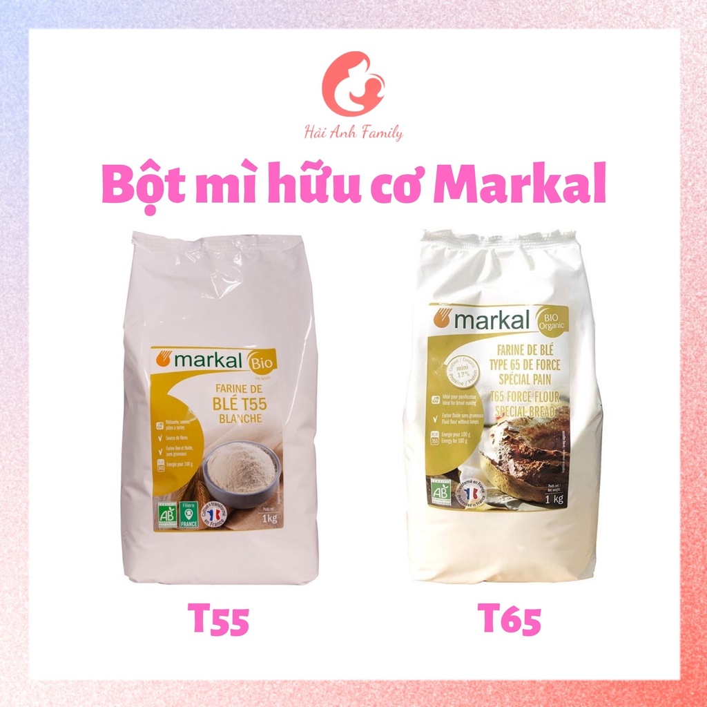 [HỮU CƠ] BỘT MÌ ĐA DỤNG T55/T65 MARKAL 1KG