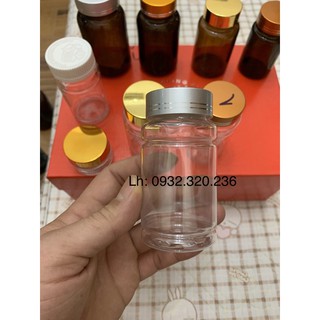 100 Chai Lọ nhựa pet vằn 100cc. chai pet 100cc. chai đựng thuốc 100cc
