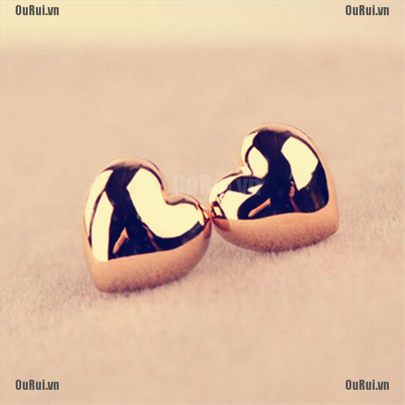 Bông Tai Hình Trái Tim Dễ Thương Cho Nữ