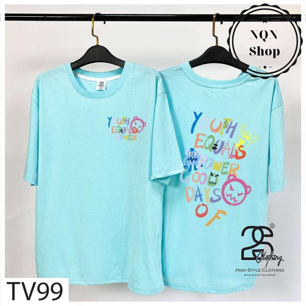 Áo Thun Tay Lỡ NQN Shop Áo Phông Unisex Nam Nữ Cotton Oversize Form Rộng Giá Rẻ In Hình Chữ Màu Sắc Thời Trang TV99 | BigBuy360 - bigbuy360.vn