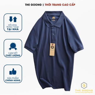 ÁO THUN NAM POLO NHẬT BẢN 100% COTTON - XANH ĐEN