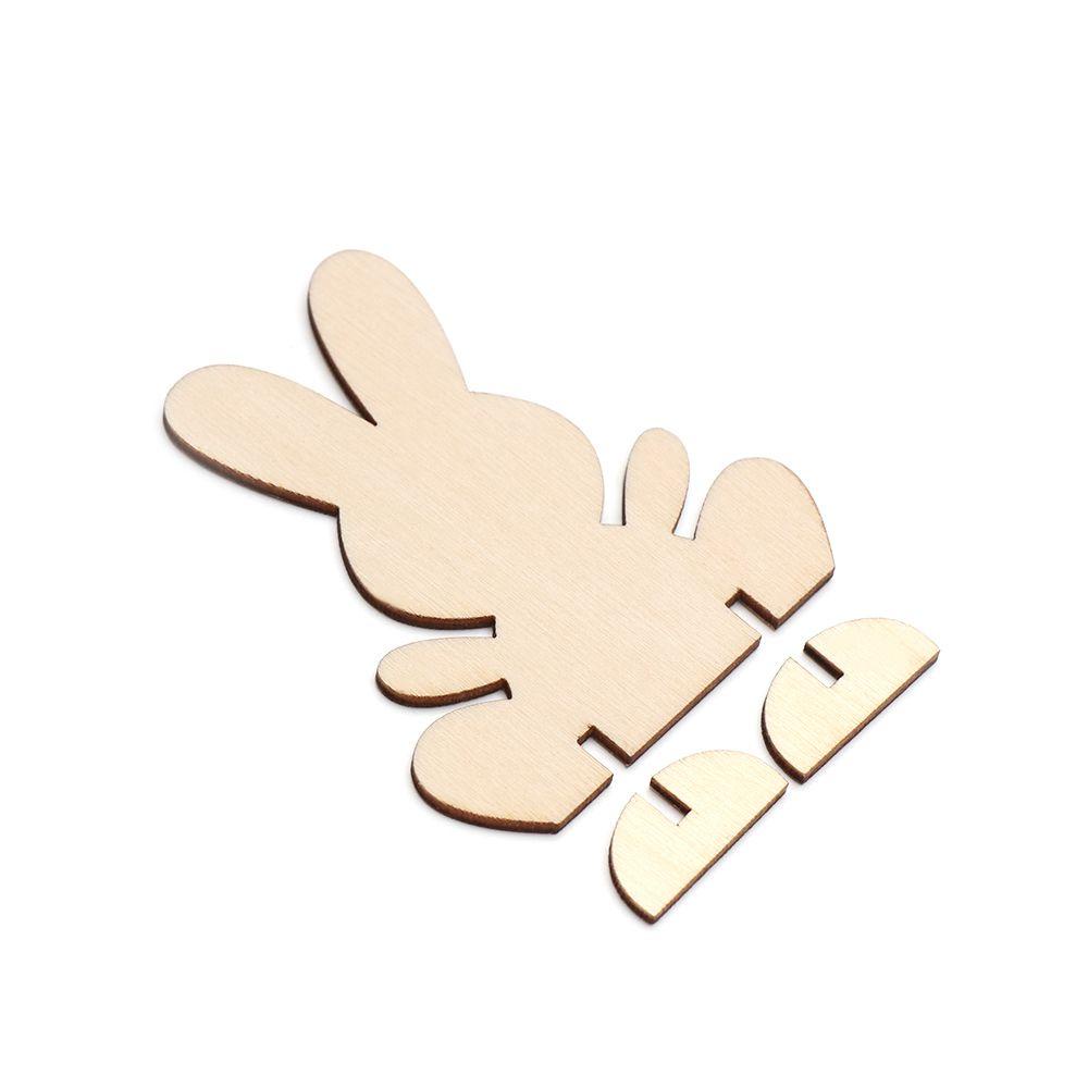 Set 10 Phụ Kiện Trang Trí Tiệc Hình Thỏ Phục Sinh 3D