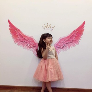 Decal dán tường đôi cánh thiên thần