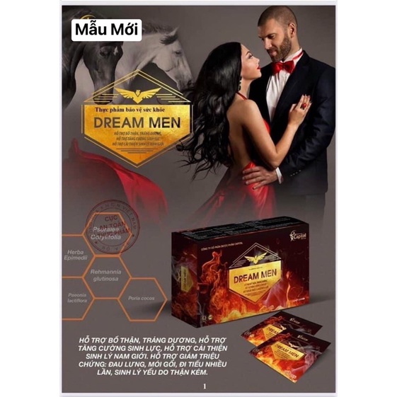 BỔ THẬN EVAS DREAM ( Tăng cường sinh lý nam,bổ thận tráng dương viên uống 1h)