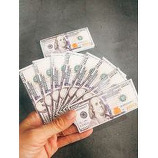 Phụ kiện bánh kem tiền 100 đô - 20 tờ