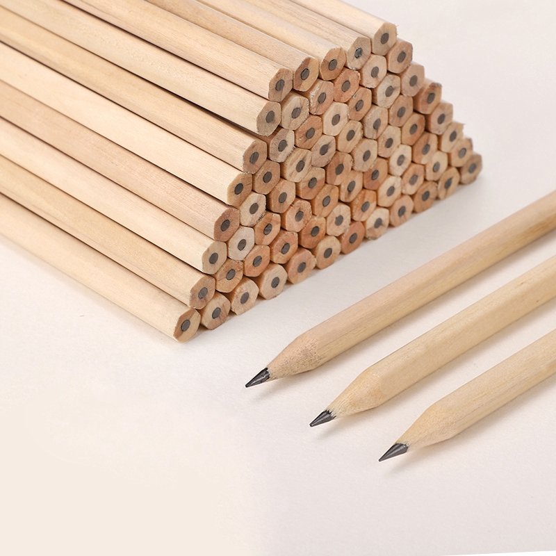 Bút chì gỗ kiểu lục giác gọt đầu bút được tiện lợi