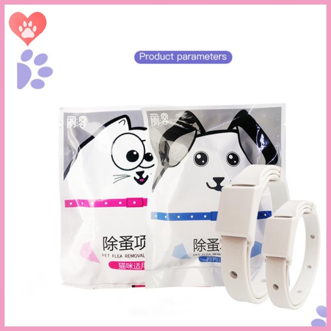 COD Pet  Anti  Flea  Prevention  Collar Soft Waterproof Insect Repellent Collars For Cat Dog