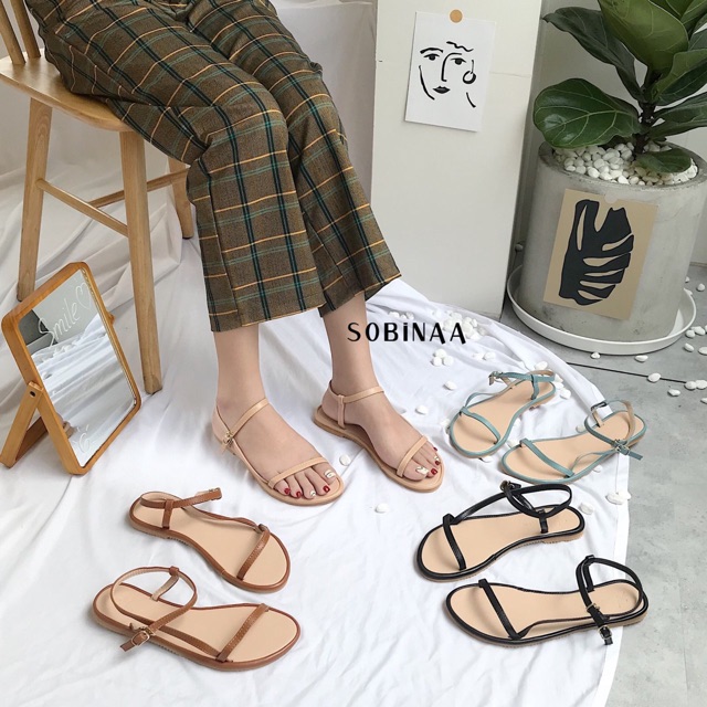 [Mã FATHANG5 giảm 10K đơn 50K] Sandal mảnh siêu cutee luôn ạ