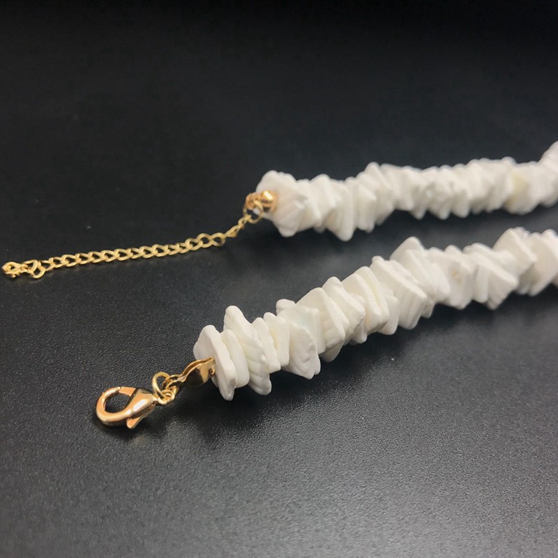 Puka Shell Necklace for Women Hawaiian Beach Surfer Choker Jewelry DBVN