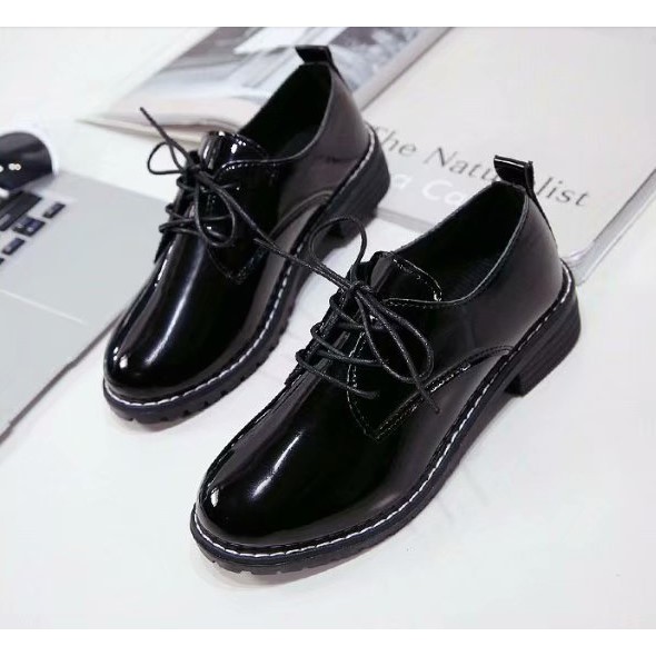 [Hàng Về Sẵn] Giày oxford da căng bóng phong cách Vintage Giày nữ sinh thanh lịch | BigBuy360 - bigbuy360.vn