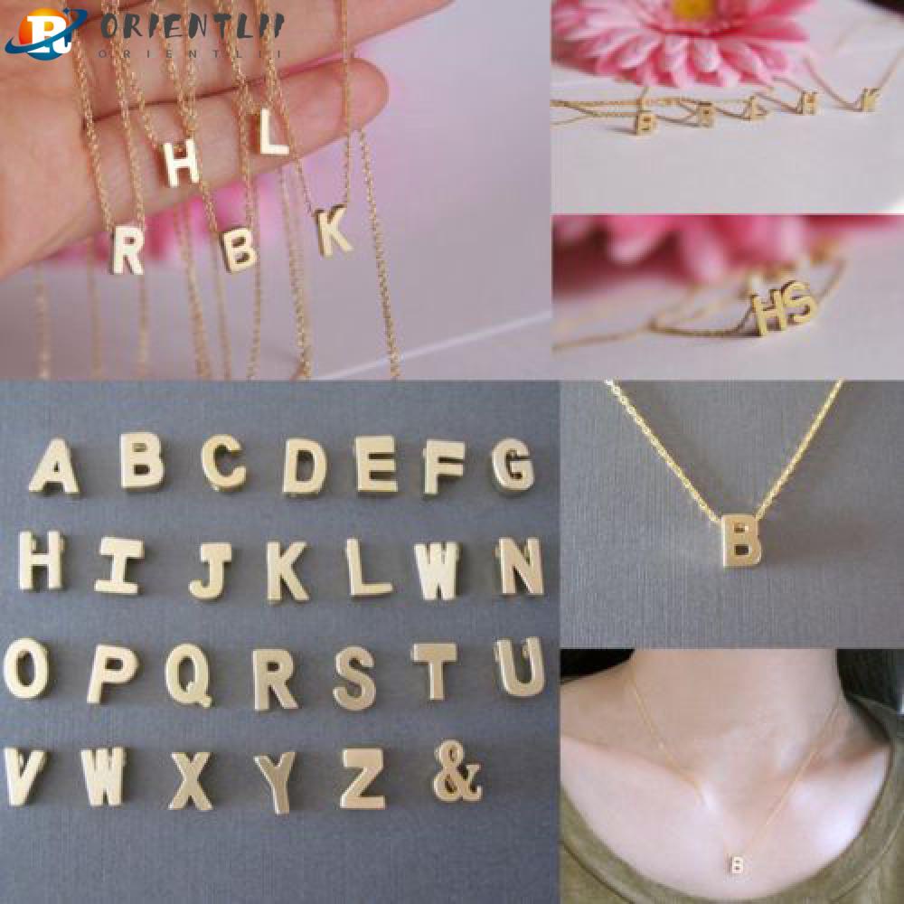 Vòng cổ Mặt Chữ Cái Mạ Vàng Thời Trang Dành Cho Nữ
