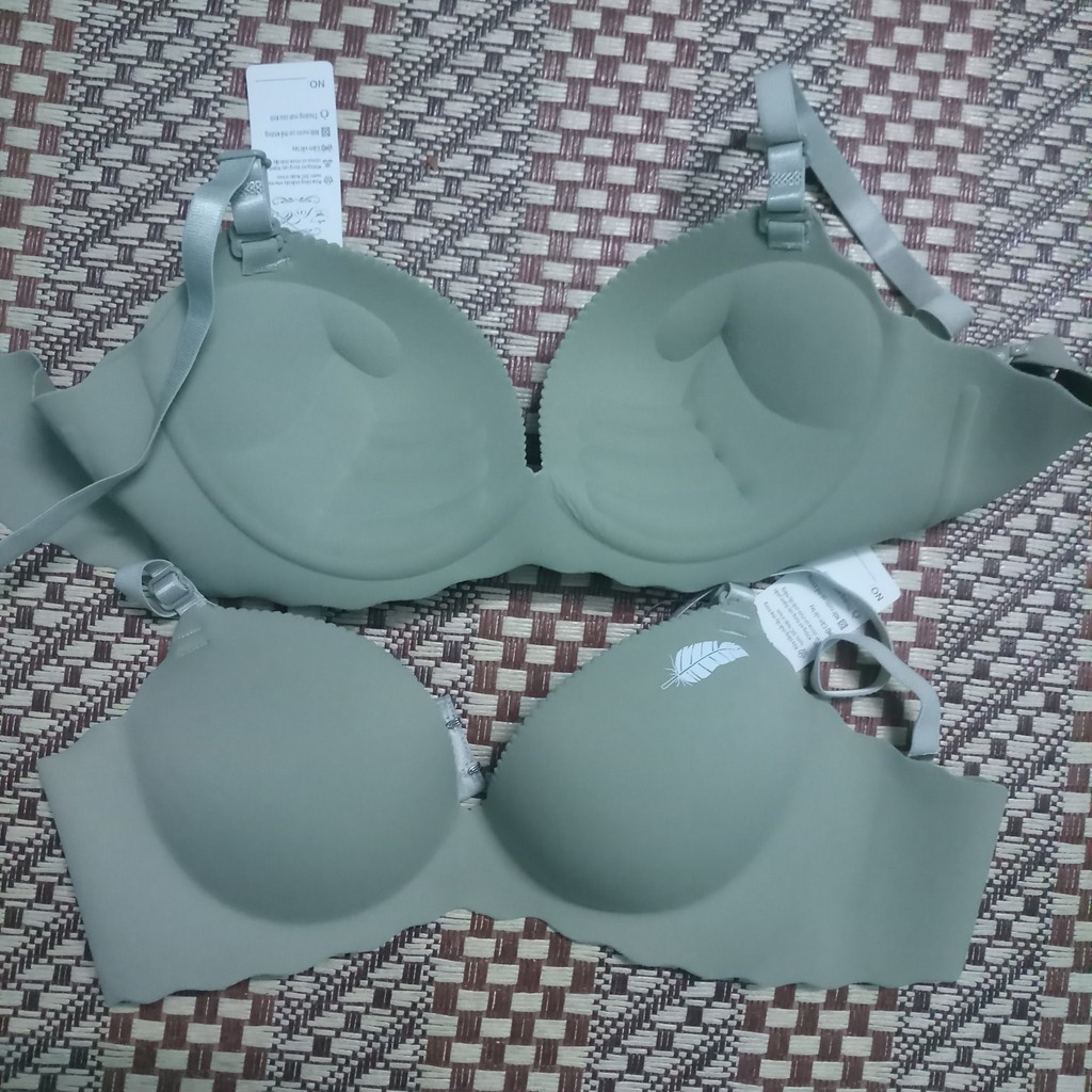 Áo lót su đúc không gọng họa tiết lông vũ áo nâng ngực đệm 2.5cm hình bàn tay Lotifa | BigBuy360 - bigbuy360.vn