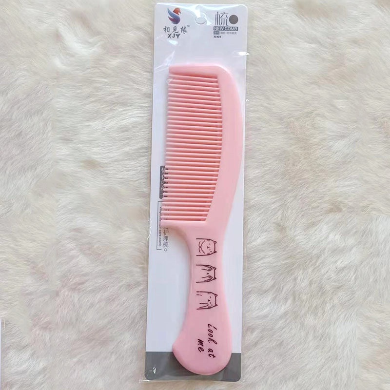 Lược Chải Tóc Răng Dày Chống Tĩnh Điện Thiết Kế Hình Hoạt Hình Dễ Thương Dành Cho Bé Gái