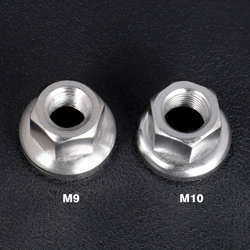 2 Đai Ốc m9 / m10 Bằng Thép Không Gỉ Cho Xe Đạp