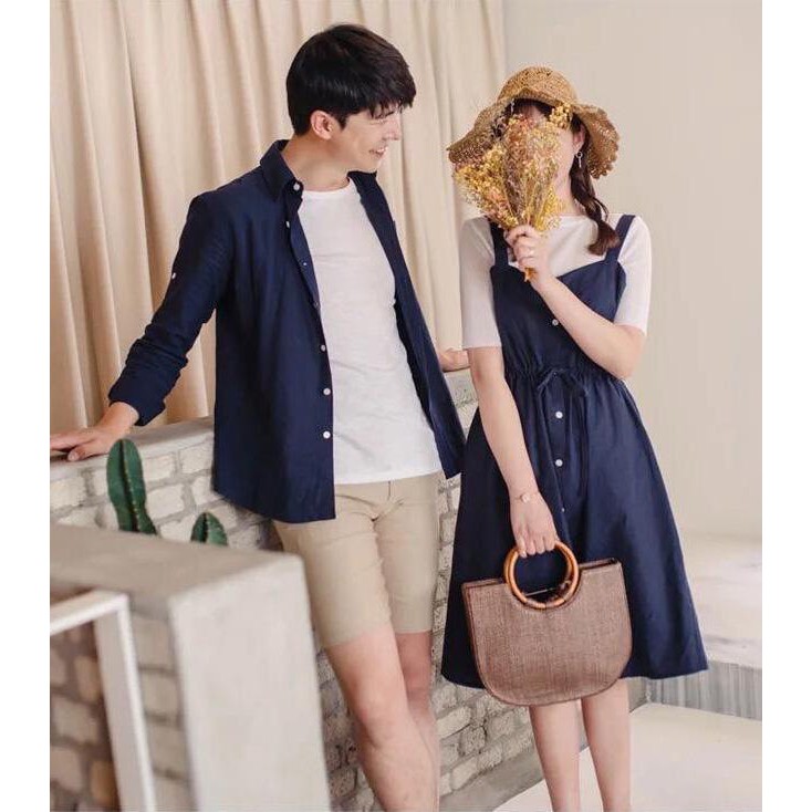 [Freeship] Set đồ đôi couple nam nữ cực đáng iu, đồ cặp, áo couple thời trang Noble TN115 (không kèm áo trong)